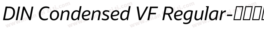 DIN Condensed VF Regular字体转换